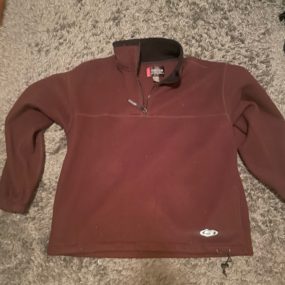 Fleece Jacket Dark Red
